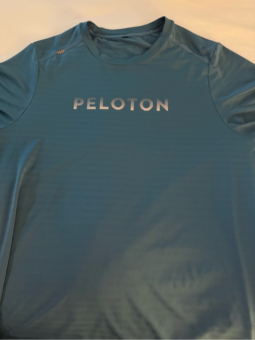 Peloton Teal Performance Workout Shirt